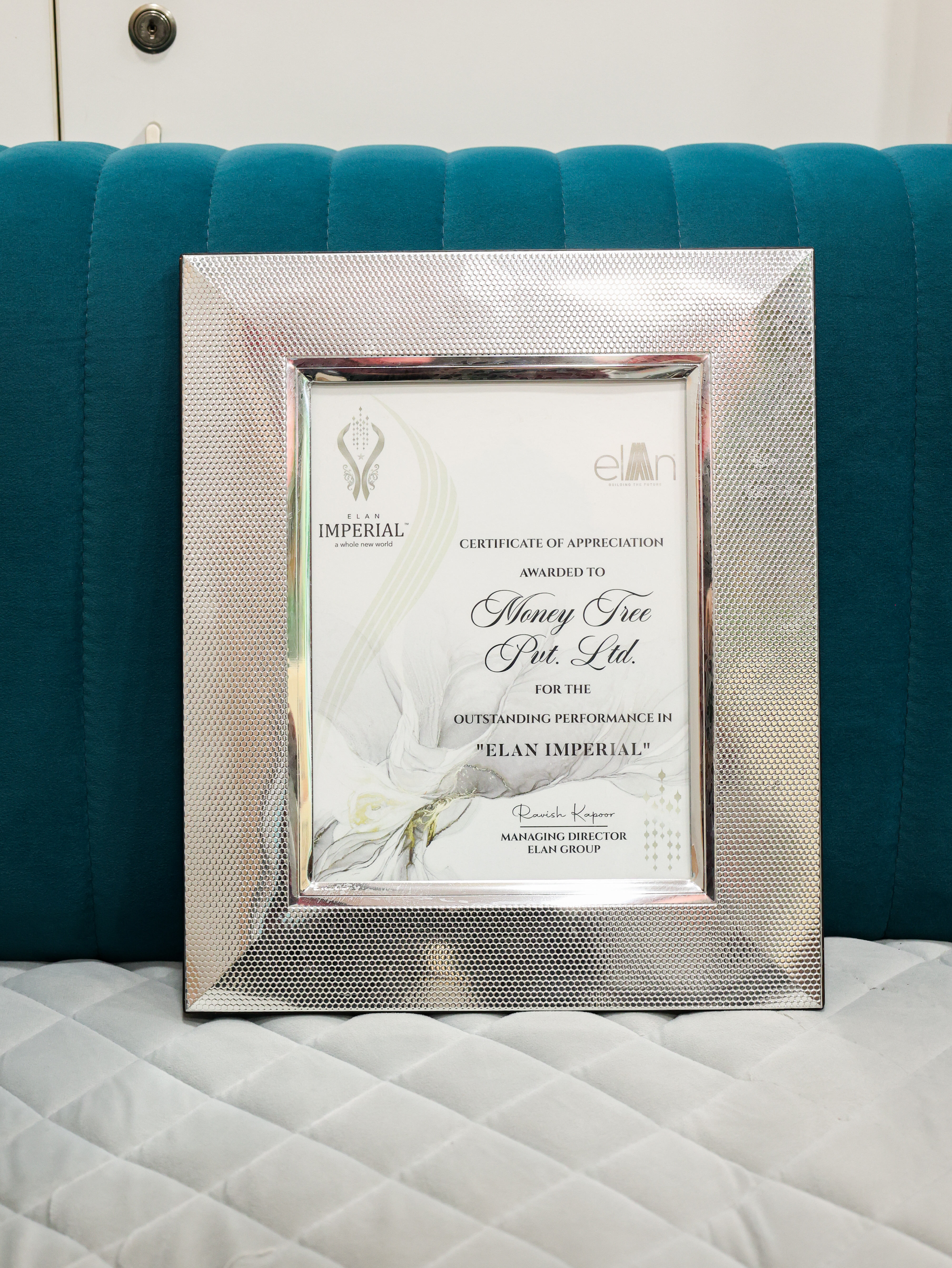 Certificate of Appreciation